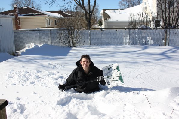 Snow Backyard